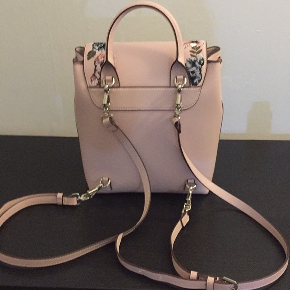 charles and keith backpack brown